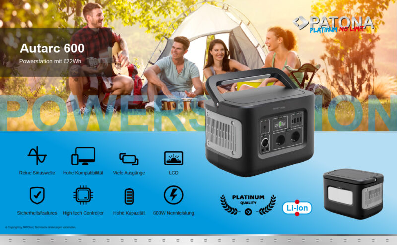 PATONA Platinum Powerstation Autarc 600